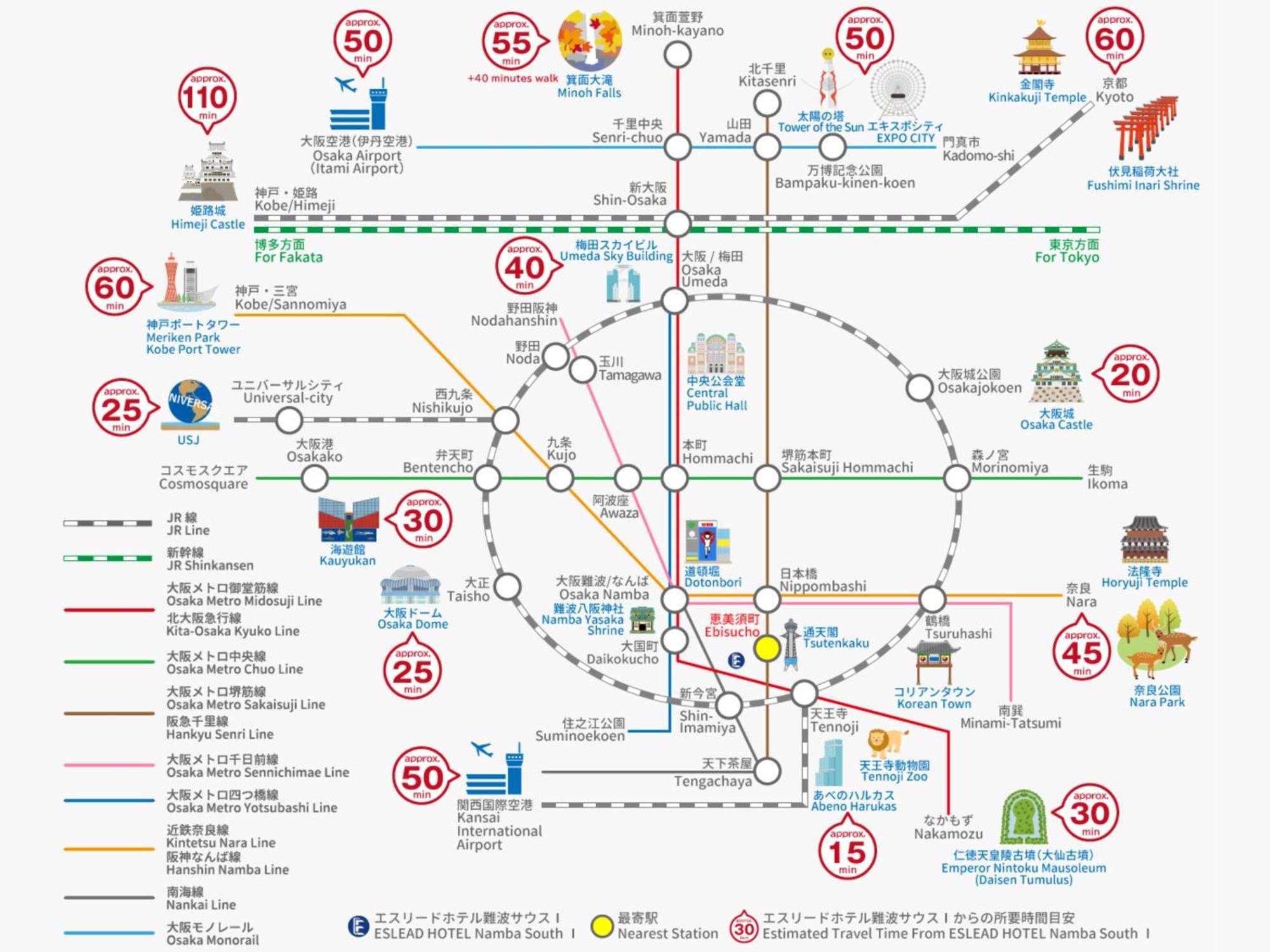 Eslead Hotel Namba South Ⅰ Osaka Ngoại thất bức ảnh